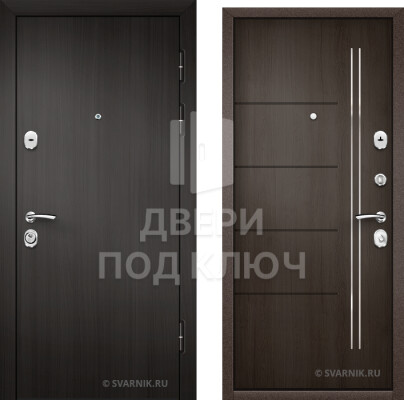Металлическая входная дверь с ламинатом под ключ для дома ДПК-4845