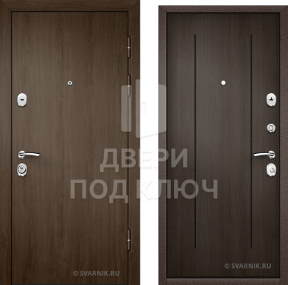 Входная дверь с ламинатом под ключ для коттеджа ДПК-5022